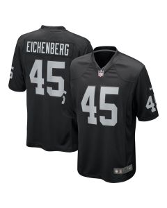 Men’s Las Vegas Raiders Tommy Eichenberg Black Team Game Jersey