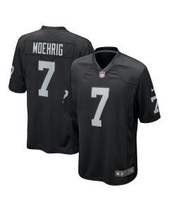 Men’s Las Vegas Raiders Tre’von Moehrig Black Team Game Jersey