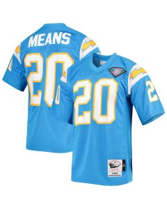 Men’s Los Angeles Chargers 1994 Natrone Means Mitchell & Ness Powder Blue Throwback Retired Player Jersey