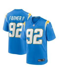 Men’s Los Angeles Chargers Andrew Farmer Powder Blue Team Game Jersey