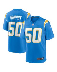 Men’s Los Angeles Chargers Caleb Murphy Powder Blue Team Game Jersey