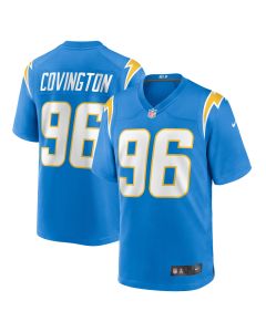 Men’s Los Angeles Chargers Christian Covington Powder Blue Team Game Jersey