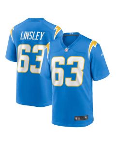 Men’s Los Angeles Chargers Corey Linsley Powder Blue Game Player Jersey