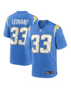Men’s Los Angeles Chargers Deane Leonard Powder Blue Game Player Jersey