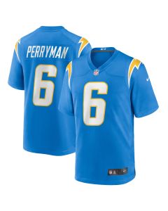 Men’s Los Angeles Chargers Denzel Perryman Powder Blue Team Game Jersey