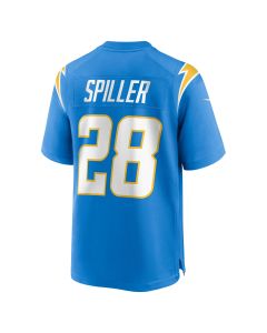 Men’s Los Angeles Chargers Isaiah Spiller Powder Blue Game Jersey