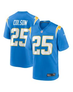 Men’s Los Angeles Chargers Junior Colson Powder Blue Team Game Jersey