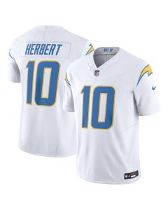 Men’s Los Angeles Chargers Justin Herbert White Vapor F.U.S.E. Limited Jersey
