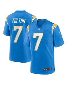 Men’s Los Angeles Chargers Kristian Fulton Powder Blue Team Game Jersey
