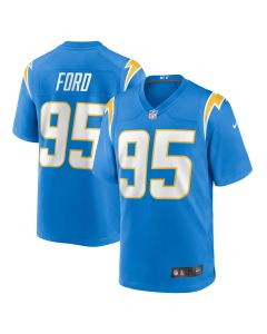 Men’s Los Angeles Chargers Poona Ford Powder Blue Game Jersey
