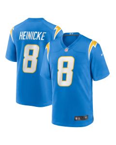 Men’s Los Angeles Chargers Taylor Heinicke Powder Blue Team Game Jersey