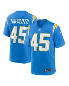 Men’s Los Angeles Chargers Tuli Tuipulotu Powder Blue Team Game Jersey