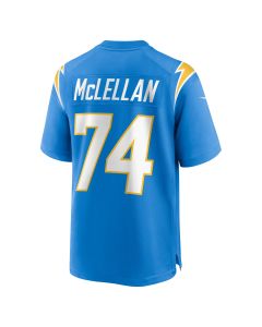 Men’s Los Angeles Chargers Tyler McLellan Powder Blue Team Game Jersey