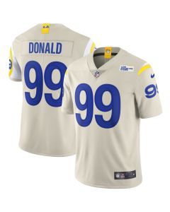 Men’s Los Angeles Rams Aaron Donald Bone Vapor Limited Jersey