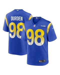 Men’s Los Angeles Rams Cory Durden Royal Game Jersey