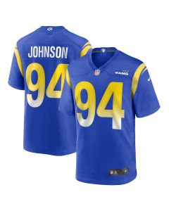 Men’s Los Angeles Rams Desjuan Johnson Royal Home Game Jersey