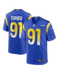 Men’s Los Angeles Rams Kobie Turner Royal Home Game Jersey