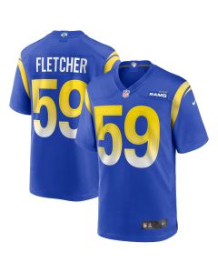 Men’s Los Angeles Rams London Fletcher Royal Game Retired Player Jersey
