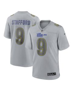 Men’s Los Angeles Rams Matthew Stafford Gray Atmosphere Fashion Game Jersey