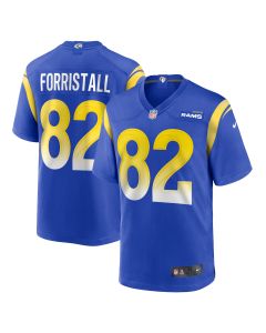 Men’s Los Angeles Rams Miller Forristall Royal Game Jersey