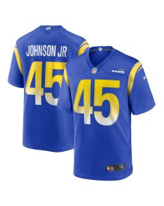 Men’s Los Angeles Rams Neal Johnson Jr Royal Game Jersey