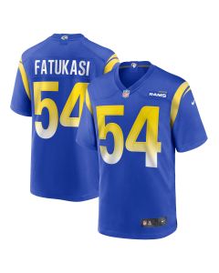 Men’s Los Angeles Rams Olakunle Fatukasi Royal Game Jersey
