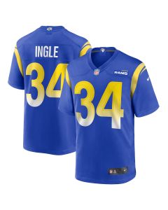 Men’s Los Angeles Rams Tanner Ingle Royal Home Game Jersey