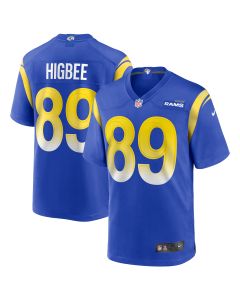 Men’s Los Angeles Rams Tyler Higbee Royal Game Player Jersey