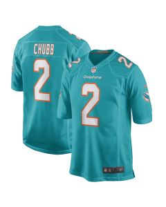 Men’s Miami Dolphins Bradley Chubb Aqua Game Player Jersey