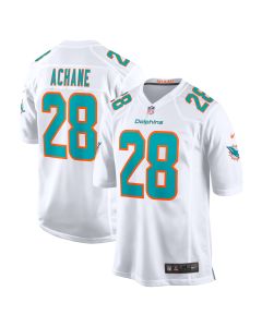 Men’s Miami Dolphins Devon Achane White Player Game Jersey
