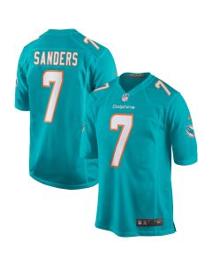 Men’s Miami Dolphins Jason Sanders Aqua Game Jersey