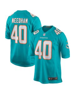 Men’s Miami Dolphins Nik Needham Aqua Game Jersey