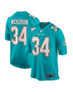 Men’s Miami Dolphins Parry Nickerson Aqua Team Game Jersey