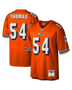 Men’s Miami Dolphins Zach Thomas Mitchell & Ness Orange Legacy Jersey
