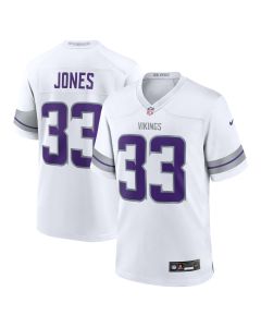 Men’s Minnesota Vikings Aaron Jones White Alternate Game Player Jersey