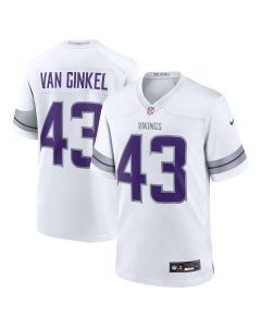 Men’s Minnesota Vikings Andrew Van Ginkel White Alternate Game Jersey