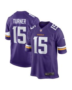 Men’s Minnesota Vikings Dallas Turner Purple Player Game Jersey