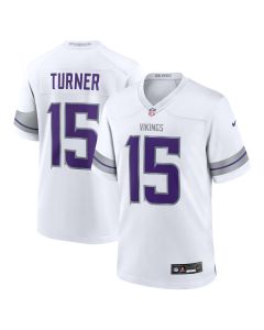 Men’s Minnesota Vikings Dallas Turner White Alternate Game Player Jersey