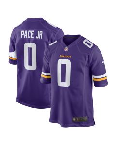 Men’s Minnesota Vikings Ivan Pace Jr Purple Game Jersey