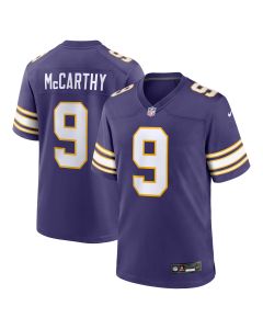 Men’s Minnesota Vikings J.J. McCarthy Purple 2nd Alternate Player Game Jersey