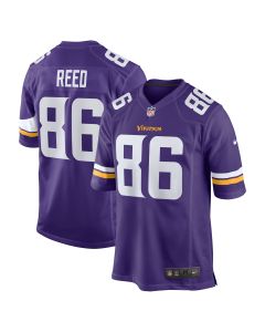 Men’s Minnesota Vikings Jake Reed Purple Retired Player Game Jersey