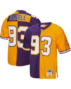 Men’s Minnesota Vikings John Randle Mitchell & Ness Purple/Gold 1998 Split Legacy Jersey