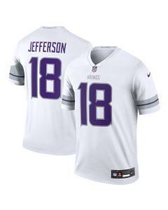 Men’s Minnesota Vikings Justin Jefferson White Alternate Legend Player Performance Top