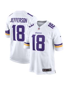Men’s Minnesota Vikings Justin Jefferson White Game Player Jersey