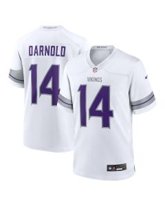 Men’s Minnesota Vikings Sam Darnold White Alternate Game Player Jersey