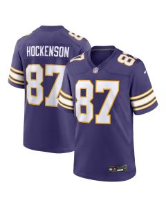 Men’s Minnesota Vikings T.J. Hockenson Purple Classic Player Game Jersey