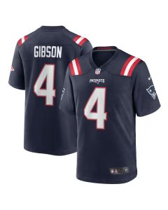 Men’s New England Patriots Antonio Gibson Navy Game Jersey