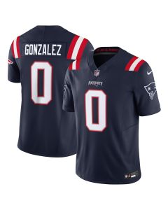 Men’s New England Patriots Christian Gonzalez Navy Vapor F.U.S.E. Limited Jersey