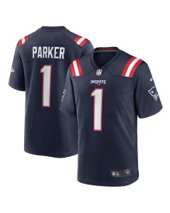 Men’s New England Patriots DeVante Parker Navy Game Jersey
