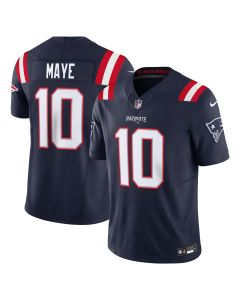 Men’s New England Patriots Drake Maye Navy Vapor F.U.S.E. Limited Jersey